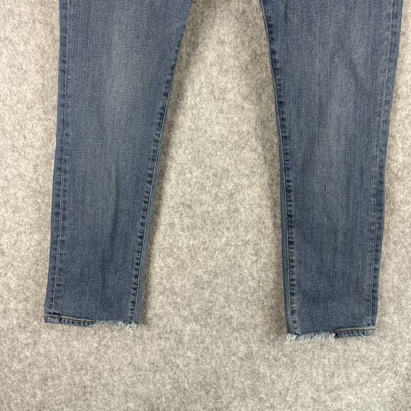 Peruvian Connection Cimarron Jean Womens 4 Medium Wash Button Fly Distressed Hem - Picture 5 of 16